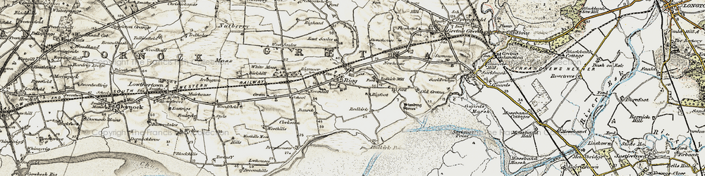 Old map of Brackenwood in 1901-1904
