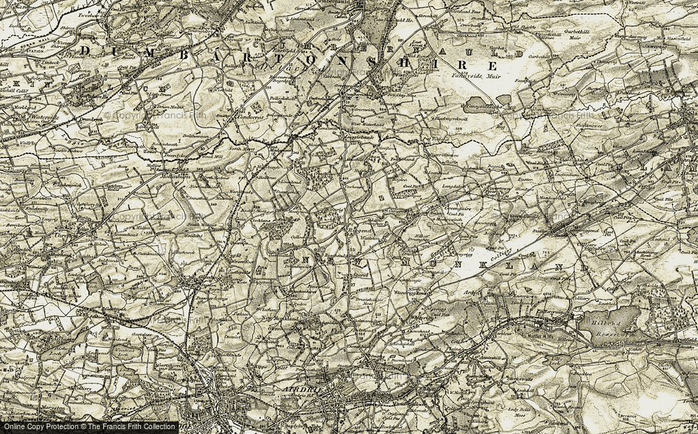Old Map of Historic Map covering Bellstane in 1904-1905