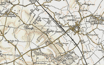 Old map of Well Grange in 1902-1903