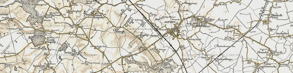 Old map of Rigsby in 1902-1903
