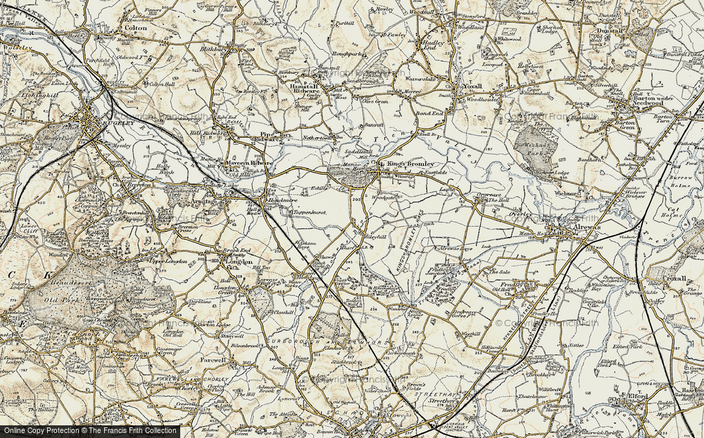 Old Map of Rileyhill, 1902 in 1902