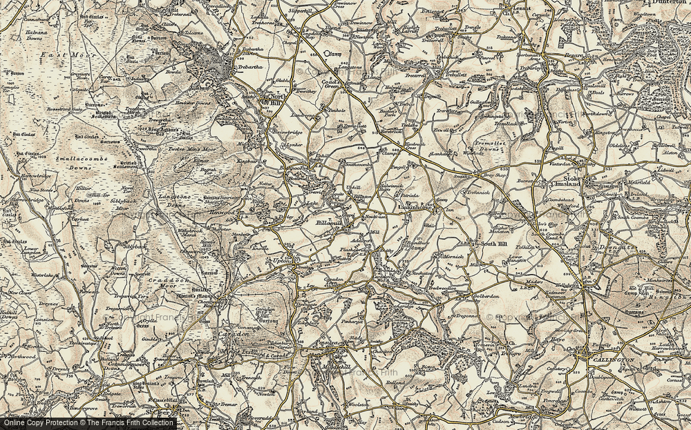 Old Map of Rillaton, 1900 in 1900