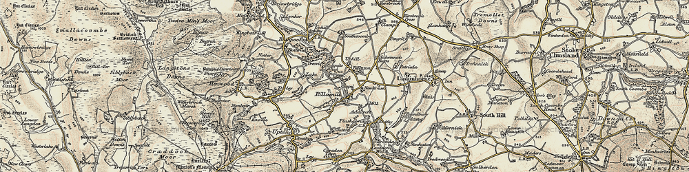 Old map of Rillaton in 1900