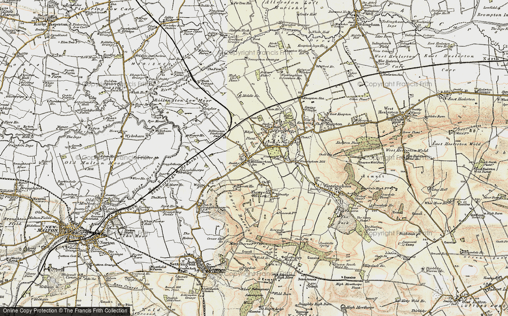 Old Map of Historic Map covering Bassett Ho in 1903-1904