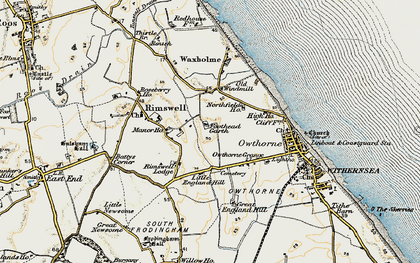 Old map of Rimswell Valley in 1903-1908