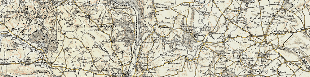 Old map of Rindleford in 1902