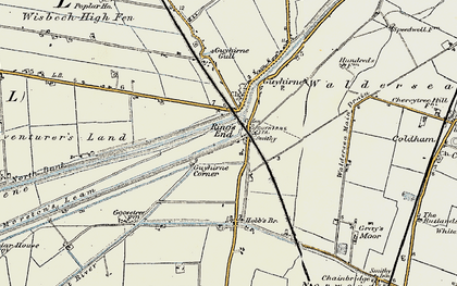Old map of Ring's End in 1901-1902