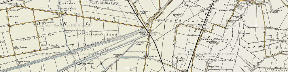 Old map of Ring's End in 1901-1902