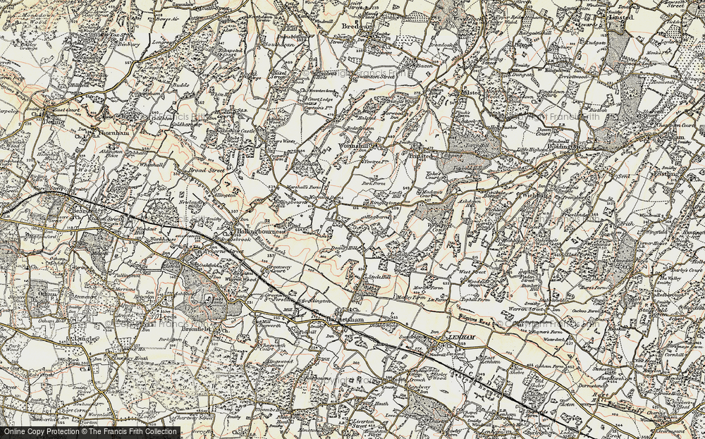 Old Map of Ringlestone, 1897-1898 in 1897-1898
