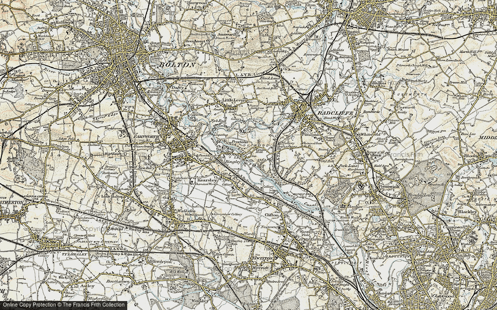 Old Map of Ringley, 1903 in 1903