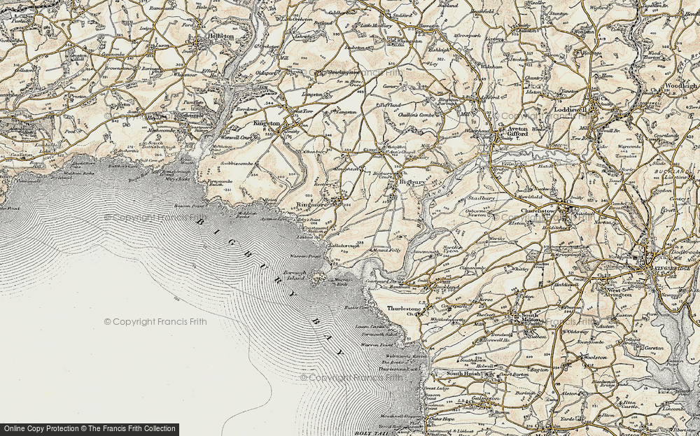 Old Map of Ringmore, 1899-1900 in 1899-1900