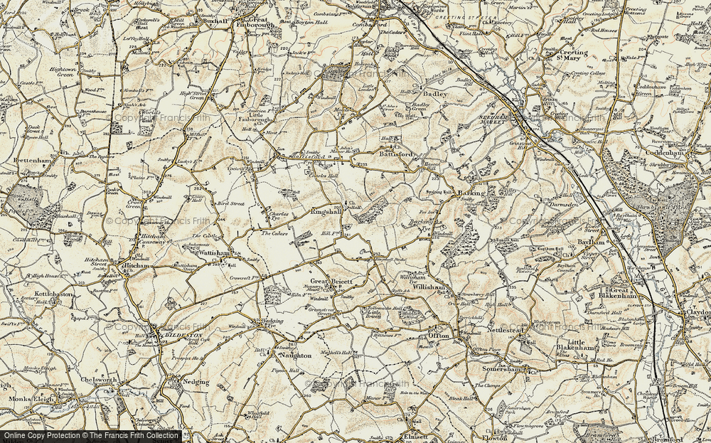 Old Map of Ringshall, 1899-1901 in 1899-1901