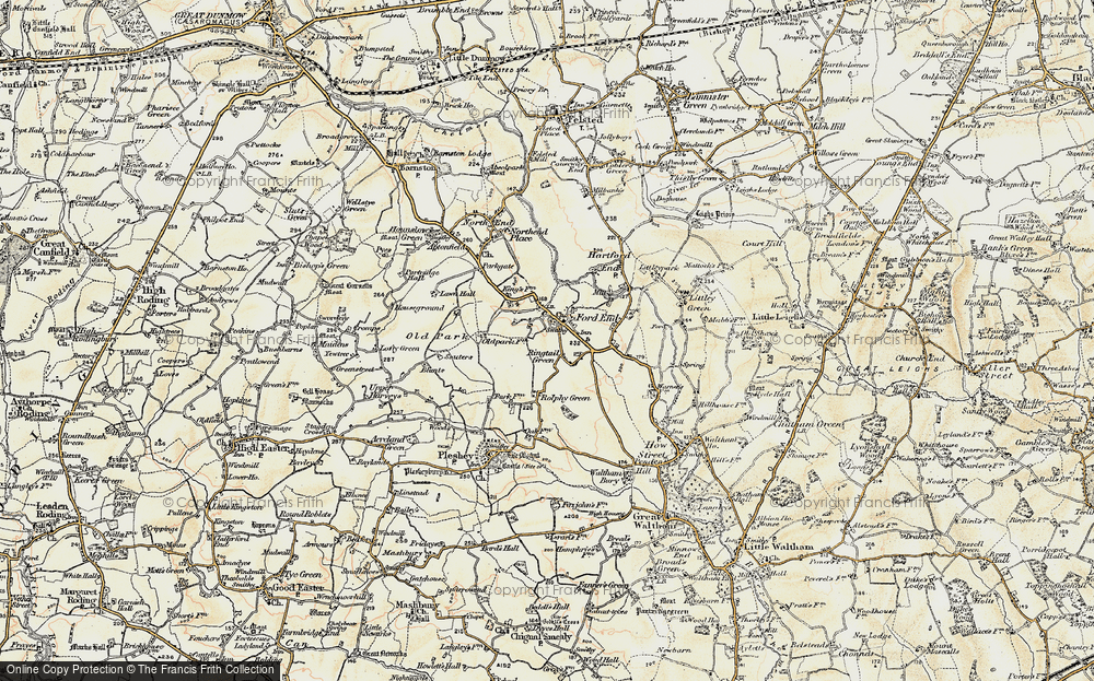 Old Map of Ringtail Green, 1898-1899 in 1898-1899