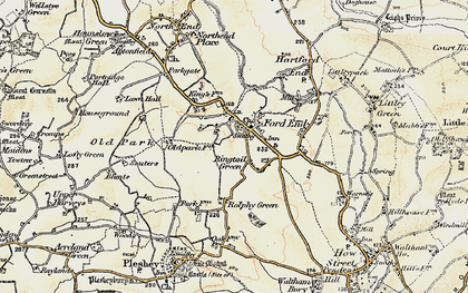 Old map of Ringtail Green in 1898-1899