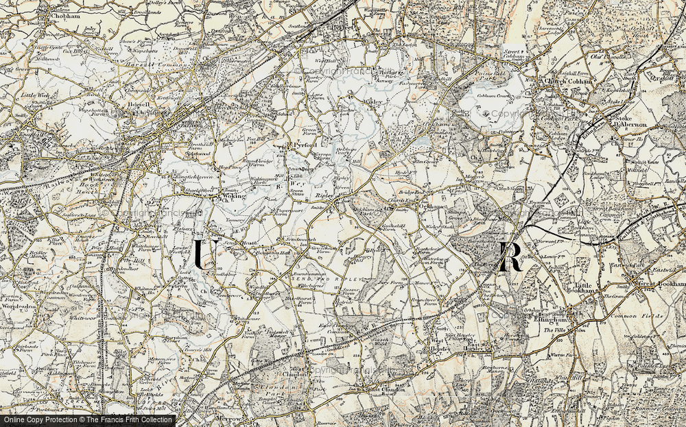 Old Map of Ripley, 1897-1909 in 1897-1909