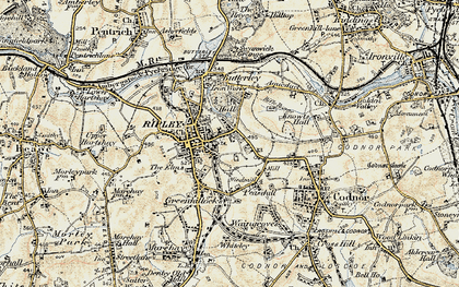 Old map of Ripley in 1902