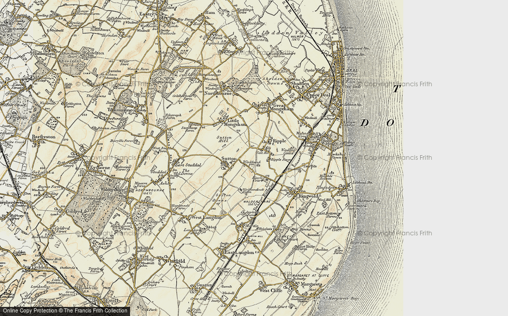 Old Map of Ripple, 1898-1899 in 1898-1899