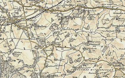 Old map of Buckland in 1899-1902