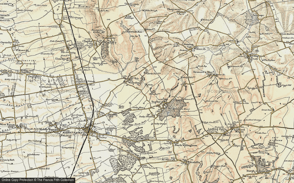 Old Map of Risby, 1903 in 1903