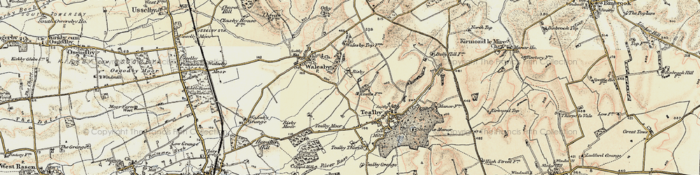 Old map of Risby in 1903