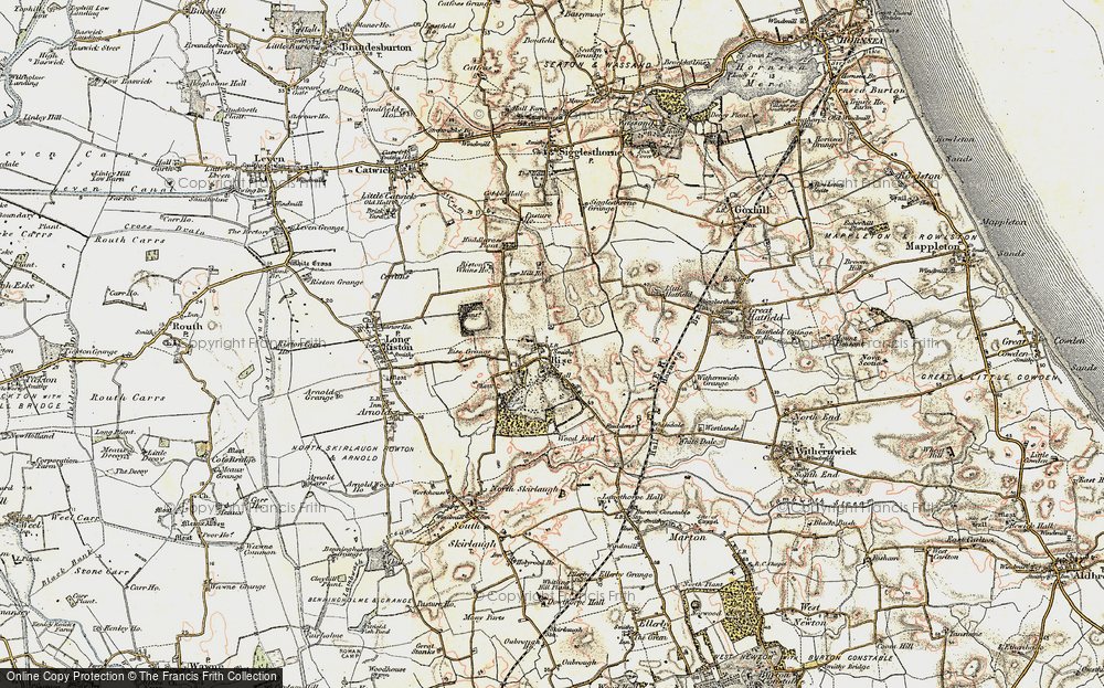Old Map of Rise, 1903-1908 in 1903-1908