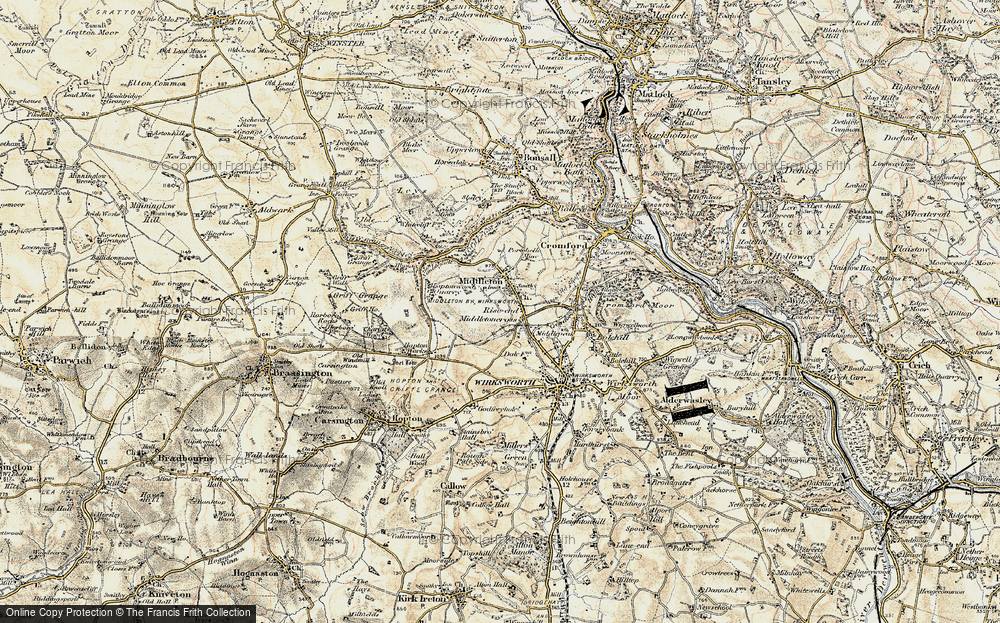 Old Map of Rise End, 1902-1903 in 1902-1903