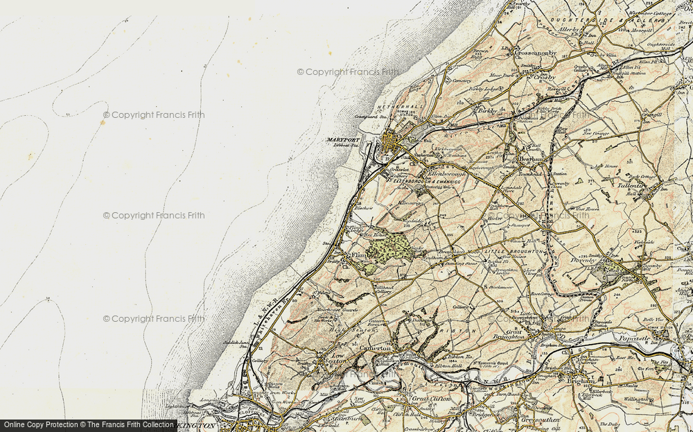 Old Map of Risehow, 1901-1905 in 1901-1905