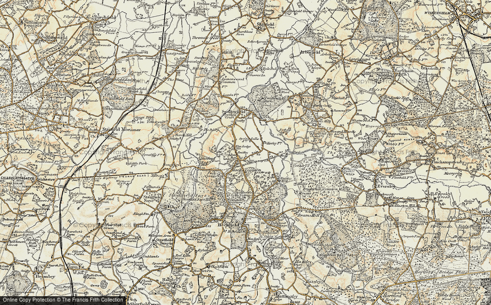 Old Map of Riseley, 1897-1909 in 1897-1909