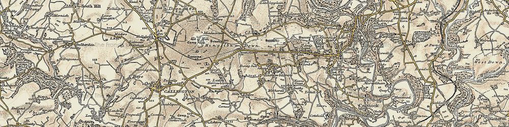 Old map of Rising Sun in 1899-1900