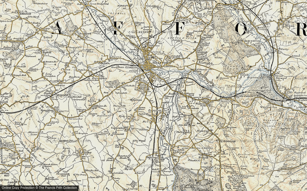 Old Map of Risingbrook, 1902 in 1902
