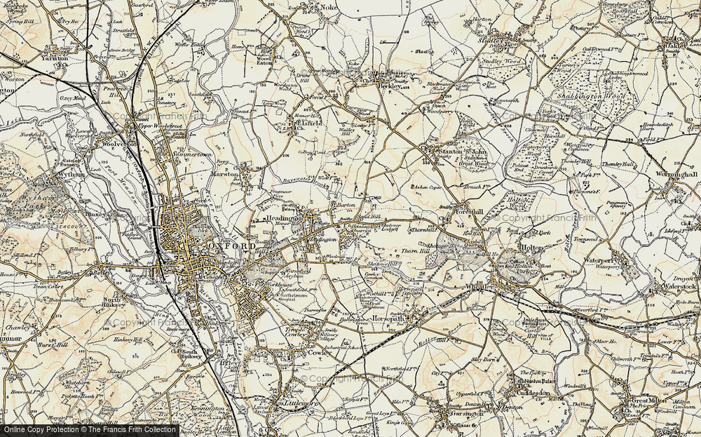 Old Map of Risinghurst, 1898-1899 in 1898-1899