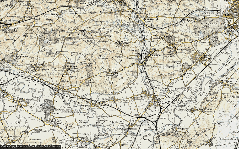Old Map of Risley, 1902-1903 in 1902-1903