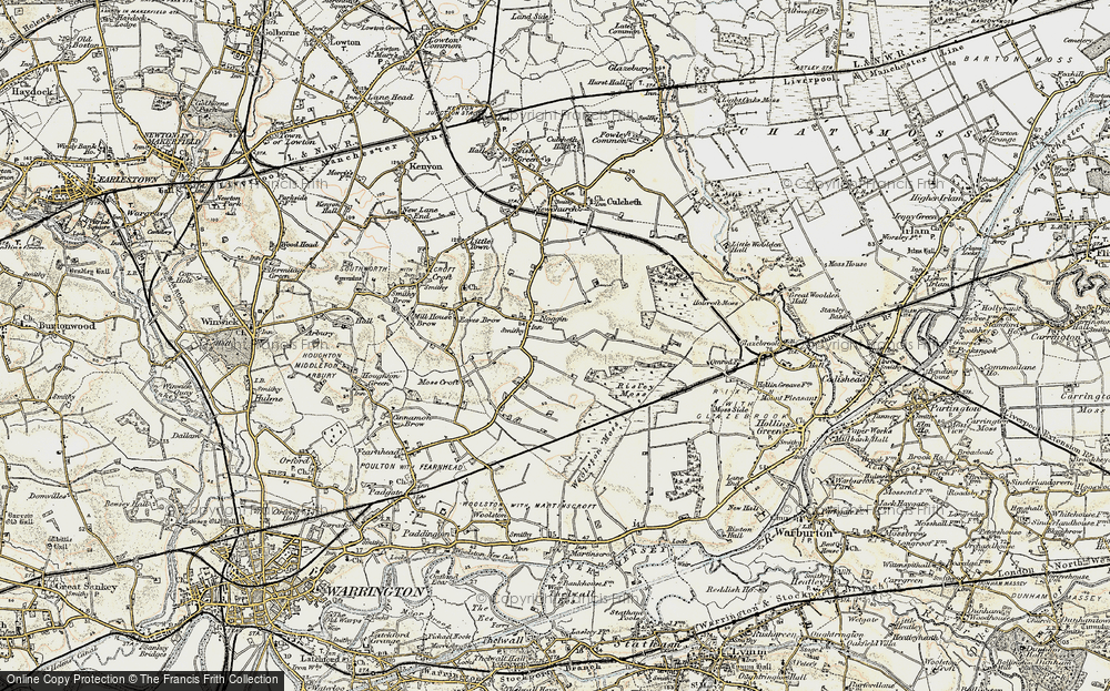 Old Map of Risley, 1903 in 1903