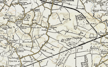 Old map of Risley in 1903
