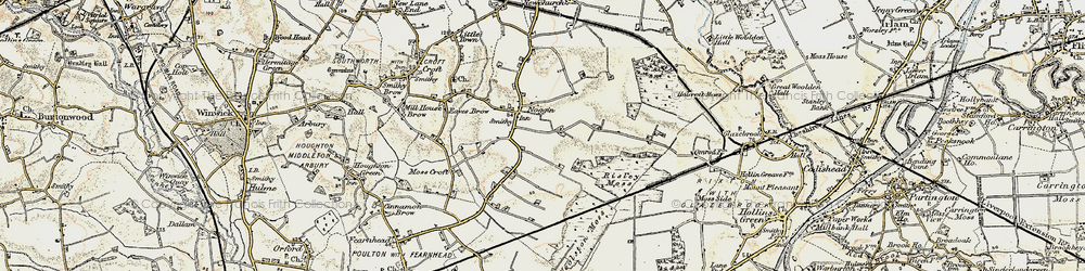 Old map of Risley in 1903