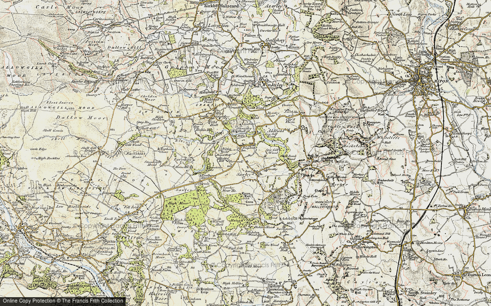Old Map of Risplith, 1903-1904 in 1903-1904