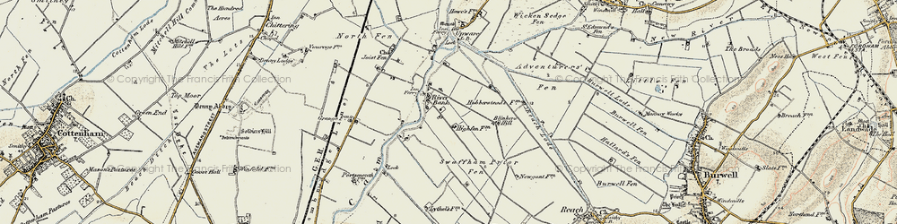 Old map of River Bank in 1901