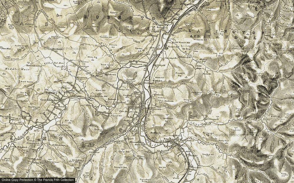 Old Map of River Clyde, 1904-1905 in 1904-1905