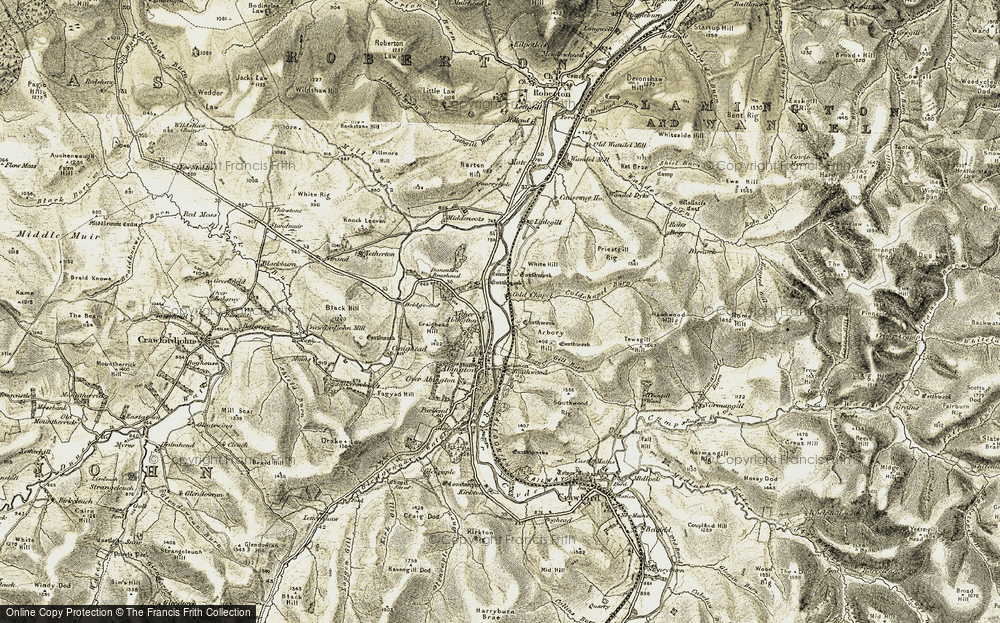 Old Maps Of River Clyde Strathclyde Francis Frith   River Clyde 1904 1905 Rnc817507 