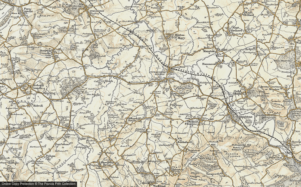 Old Map of Rivers' Corner, 1897-1909 in 1897-1909