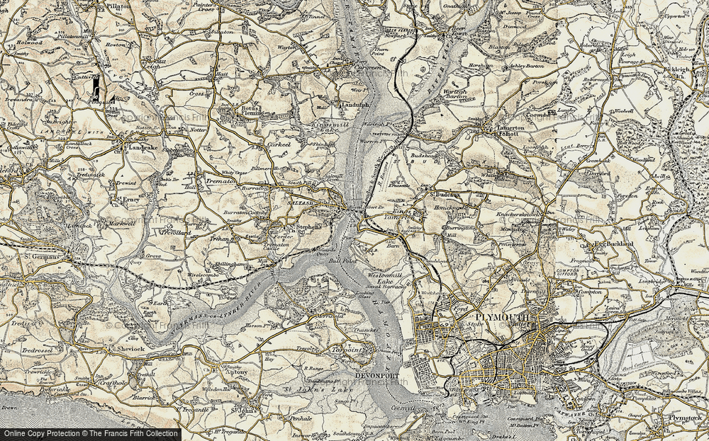 Old Map of Riverside, 1899-1900 in 1899-1900