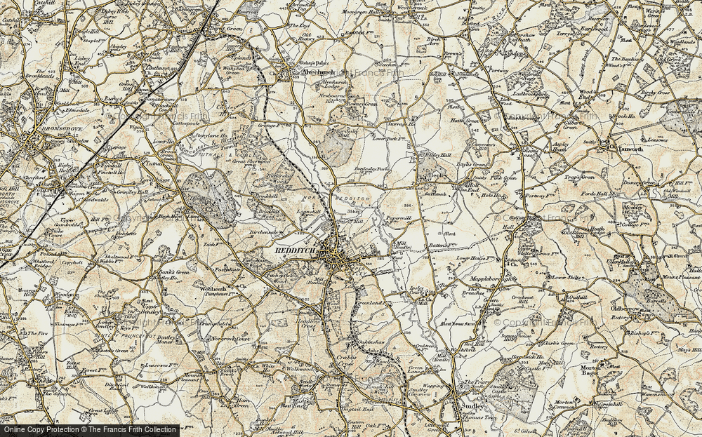 Old Map of Riverside, 1901-1902 in 1901-1902