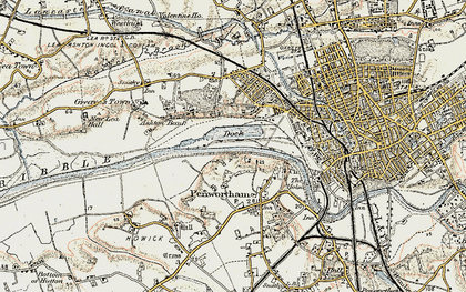 Old map of Riverside Docklands in 1903
