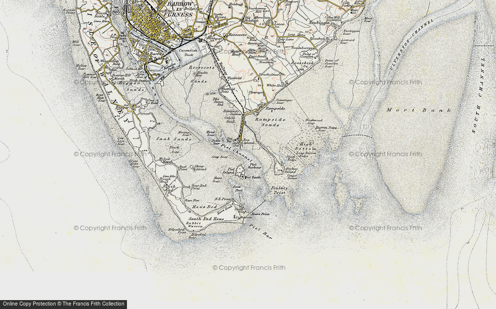 Old Map of Roa Island, 1903-1904 in 1903-1904