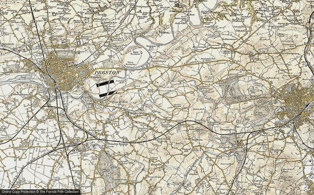 Old Map of Roach Bridge, 1903 in 1903