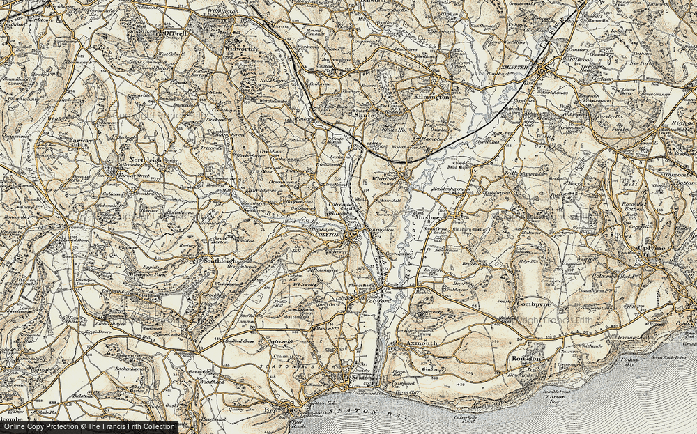 Old Map of Historic Map covering Willhayne in 1898-1900