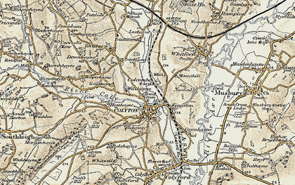 Old map of Willhayne in 1898-1900