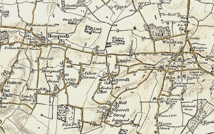 Old map of Road Green in 1901-1902