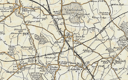 Old map of Roade in 1898-1901
