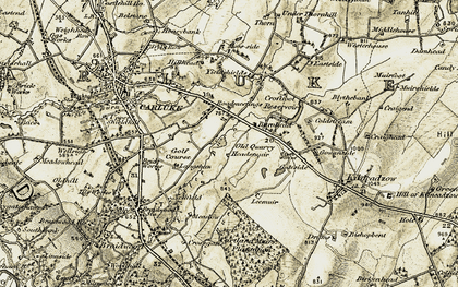 Old map of Roadmeetings in 1904-1905